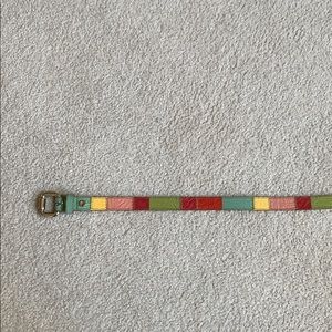 Multicolored Fossil Leather belt